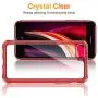 ESR Air Armor Designed for iPhone SE 2020 Case/iPhone 8 Case [Shock-Absorbing] [Scratch-Resistant] [Military Grade Protection] Hard Polycarbonate + Flexible Polymer Frame, for iPhone SE 2020/8, Red