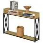 Convenience Concepts Tucson Deluxe 2-Tier Console Table, English Oak/Black Convenience Concepts Tucson Deluxe 2-Tier Console Table, English Oak/Black