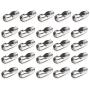 LANBEIDE 32 Feet Stainless Steel Ball Bead Chain with 20 Pieces Matching Connectors 2.4 mm Diameter Ball Chain for Necklace Jewelry Making