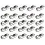 LANBEIDE 32 Feet Stainless Steel Ball Bead Chain with 20 Pieces Matching Connectors 2.4 mm Diameter Ball Chain for Necklace Jewelry Making