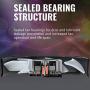 Cooler Master Master Fan MF120 Halo Duo-Ring Addressable RGB Lighting 120mm 3 Pack with Independently-Controlled LEDS, Absorbing Rubber Pads, PWM Static Pressure for Computer Case & Liquid Radiator