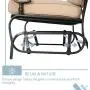 Oakmont Outdoor Loveseat Patio Swing Rocking Glider 2 Seats Metal Furniture Set(Brown) Oakmont Outdoor Loveseat Patio Swing Rocking Glider 2 Seats Metal Furniture Set(Brown)