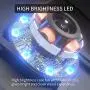 upHere 120mm Case Fan 3-Pin High Airflow Long Life Blue LED for Computer Cases Cooling,3-Pack,NK12BE3-3