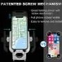 ILM Upgraded Bike Motorcycle Phone Mount Aluminum Bicycle Cell Phone Holder Accessories Fits iPhone X Xs 7 7 Plus 8 8 Plus iPhone 6s 6s Plus Galaxy S7 S6 S5 Holds Phones up to 3.7'' Wide (Silver)