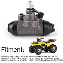 Pair Wheel Cylinder,54540‑19B00 Metal Brake Fluid Wheel Cylinder Replacement Fit for Suzuki King Quad 300