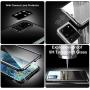 Screen Protector Case for Samsung S20, CeeDoo Galaxy S20 Magnetic Cover with Aluminum Frame Double Tempered Glass Built in Metal Lens Protector, Black