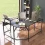 Cubiker Modern L-Shaped Computer Office Desk, Corner Gaming Desk with Monitor Stand, Home Office Study Writing Table Workstation for Small Spaces Cubiker Modern L-Shaped Computer Office Desk, Corner Gaming Desk with Monitor Stand, Home Office Study Writing Table Workstation for Small Spaces
