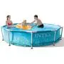 Intex 28207EH 10 Feet x 30 Inch Rust Resistant Steel Metal Frame Outdoor Backyard Above Ground Circular Beachside Swimming Pool with Filter Pump