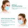 Nose Bridge Strips for mask, 100 PCS Aluminum Metal Nose Strips Straps Adjustable Nose Clips Wire Adhesive Nose Bridge Bracket for DIY Face mask Making Accessories for Sewing Crafts