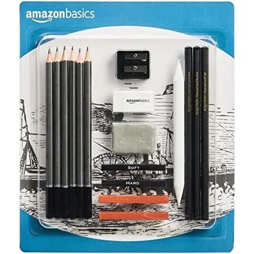 Amazon Basics Sketch and Drawing Art Pencil Kit - 17-Piece Set Amazon Basics Sketch and Drawing Art Pencil Kit - 17-Piece Set
