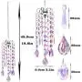 H&D HYALINE & DORA Chandelier Wind Chimes AB Coating Crystal Prisms Hanging Suncatcher Pendant Home Decor Gifts