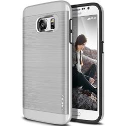 Galaxy S7 Case, OBLIQ [Slim Meta][Satin Silver] Slim Fit Premium Dual Layer Protection Case with Metallic Brush Finish Back with Shock Absorbing TPU Inner Layer for Samsung Galaxy S7