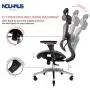 NOUHAUS Ergo3D Ergonomic Office Chair - Rolling Desk Chair with 3D Adjustable Armrest, 3D Lumbar Support and Blade Wheels - Mesh Computer Chair, Gaming Chairs, Executive Swivel Chair (Gray) NOUHAUS Ergo3D Ergonomic Office Chair - Rolling Desk Chair with 3D Adjustable Armrest, 3D Lumbar Support and Blade Wheels - Mesh Computer Chair, Gaming Chairs, Executive Swivel Chair (Gray)