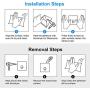 Fulgente Stainless Steel Self-Adhesive Towel Hooks for Bathroom, Damage Free Stick On Bathroom Kitchen Waterproof Wall Hooks for Hanging Heavy Duty Towel Rack Shower Hooks Adhesive, 4 Pack