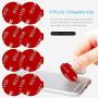 8 Pack Sticky Adhesive Compatible with Socket Base, PKYAA Double-Sided Replacement Tape for Collapsible Grip & Stand Back, 4pcs Sticker Pads for Car Magnetic Phone Holder