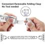 Yolovie Stainless Steel Band Compatible for Apple Watch Bands 42mm 44mm Women Rhinestone Bling Wristband Metal Bracelet Sport Strap with Removal Links for iWatch Series 5 4 3 2 1 - Silver