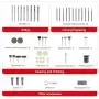 AVID POWER Rotary Tool Accessories Kit 276 Pieces, 1/8-inch Diameter Shanks Universal Fitment for Easy Cutting, Grinding, Sanding, Sharpening, Carving and Polishing