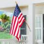Evergreen Flag Wooden House and Estate Flag Pole with Ring - 56'' L x 1.7”W x 1.7”H