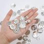 60 Pieces Inspiration Words Charms Craft Supplies Pendants Beads Charms Pendants for Jewelry Making Crafting Findings Accessory for DIY Necklace Bracelet