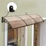 MCombo 40''×120'' Window Awning Outdoor Polycarbonate Front Door Patio Cover Garden Canopy 6055-4012 (Dark Brown) MCombo 40''×120'' Window Awning Outdoor Polycarbonate Front Door Patio Cover Garden Canopy 6055-4012 (Dark Brown)