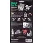 Fascinations Metal Earth ICONX Silver Dragon 3D Metal Model Kit Fascinations Metal Earth ICONX Silver Dragon 3D Metal Model Kit