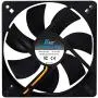 Kingwin 120mm Silent Fan for Computer Cases, Mining Rig, CPU Coolers, Computer Cooling Fan, Long Life Bearing, and Provide Excellent Ventilation Black CF-012LB