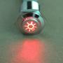 ESUPPORT 12V Car Red LED Headlihgt Symbol Push Button Metal Switch