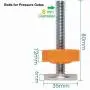 Baby Gate Parts Replacement 8MM Threaded Spindle Rod - Hardware Kit for Pet & Dog Safety Pressure Mounted Gates - Extra Long Wall Mounting Accessories Screws Adapter Bolts(4 Pack)