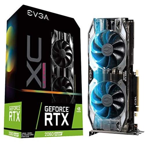 EVGA GeForce RTX 2060 SUPER XC GAMING, 8GB GDDR6, Dual HDB Fans, RGB LED, Metal Backplate, 08G-P4-3162-KR