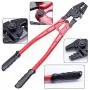 Muzata Wire Rope Crimping Tool 14 inch Hand Swager Crimper for 1/8 7/64 3/32 5/64 1/16 inch Copper,Aluminium Sleeves,Crimp Ferrules Cable Railing,End Fitting Terminals CT03,CT1 Muzata Wire Rope Crimping Tool 14 inch Hand Swager Crimper for 1/8 7/64 3/32 5/64 1/16 inch Copper,Aluminium Sleeves,Crimp Ferrules Cable Railing,End Fitting Terminals CT03,CT1