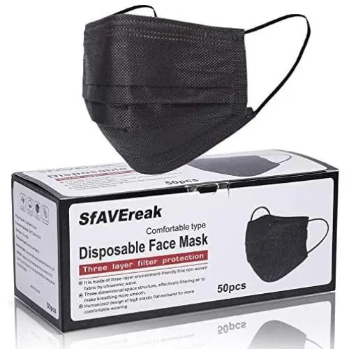 SfAVEreak Black Face Mask 50Pcs SfAVEreak Black Face Mask 50Pcs