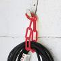 Houseables Red Plastic Chain, Temporary Safety Barrier, 124 Foot, 2'' Links, Light Weight, UV Protected, Accessory for Crowd Control, Queue Line, Decoration, Chains Link Fence, Barricade, Portable Rope