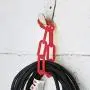 Houseables Red Plastic Chain, Temporary Safety Barrier, 124 Foot, 2'' Links, Light Weight, UV Protected, Accessory for Crowd Control, Queue Line, Decoration, Chains Link Fence, Barricade, Portable Rope