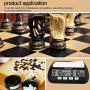 maidongmaixi Chess Clock, Digital Chess Timer & Game Timer, 3-in-1 Multipurpose Portable Professional Clock - AA Battery Included (black-M902)