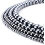 BEADNOVA Natural Hematite Beads Natural Crystal Beads Stone Gemstone Round Loose Energy Healing Beads with Free Crystal Stretch Cord for Jewelry Making (10mm, 38-40pcs)