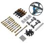 lahomia 1/16 RC Spare Metal Kit Gasket for WPL C24 JJRC Military Truck Crawler Car Trucks DIY Accessory - Golden