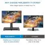 PERLESMITH Universal TV Stand Table Top TV Base for 37 to 70 inch LCD LED OLED 4K Flat Screen TVs - Height Adjustable TV Mount Stand with Tempered Glass Base, VESA 600x400mm, Holds up to 99lbs