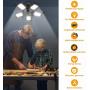 2-Pack 160W LED Garage Light, Super Bright 16000LM Garage Lights with Motion Switch, 6000K Easy-Installation LED Ceiling Lights with 5 Adjustable Panels, Ideal Bay Lights for Garage Basement Warehouse 2-Pack 160W LED Garage Light, Super Bright 16000LM Garage Lights with Motion Switch, 6000K Easy-Installation LED Ceiling Lights with 5 Adjustable Panels, Ideal Bay Lights for Garage Basement Warehouse