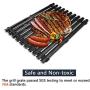 Hongso Porcelain Steel Cooking Grid Grates Replacement Parts for Brinkmann, Sunbeam, Nexgrill 720-0697E, Grill Master 720-0697 and Uniflame Gas Grills, 17 3/16 inch BBQ Grill Parts, 2-Pack (PCI812)