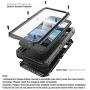 Beasyjoy iPhone 6/6s Metal Case Heavy Duty Waterproof Case Screen Full Body Military Grade Rugged Cover Drop Proof Shockproof Defender Black