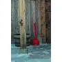 Justrite 26810R Steel Heavy Duty Butt Cans Cigarette Butt Receptacle, 2.5 Gallon Capacity, 11-1/2'' Diameter x 34'' Height, Red