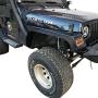 Hooke Road Wrangler TJ Steel Fender Flares Front & Rear Mud Guards Compatible with Jeep Wrangler TJ 1997-2006 - Set