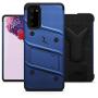 ZIZO Bolt Series for Galaxy S20 Case with Kickstand Holster Lanyard, Blue/Black