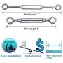 Muzata 5 Pack Heavy Duty Cable Railing Kits Set with 1/8'' 165Feet Stainless Steel Wire Rope Cable and Cable Cutter for Wood Posts, DIY Deck Stair Balustrade CK01,Series CA1 CD1 CS1 CT1 WP1