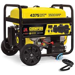 Champion 3500 Watt Portable Generator | Wireless Remote Start | 12 Hour Run Time | Volt Guard Built-in Surge Protector | NOT for Sale in California