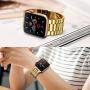 Fitlink Stainless Steel Metal Band for Apple Watch 38/40/42/44mm Replacement Link Bracelet Band Compatible with Apple Watch Series 6 Apple Watch Series 5 Apple Watch Series 1/2/3/4 (Gold,38/40mm)