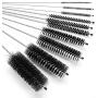 Bottle Cleaning Brushes, 8 Inch Nylon Tube Brush Set, Cleaner for Narrow Neck Bottles Cups with Hook, Set of 10pcs