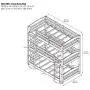 Dorel Living Sierra Triple Floor Bunk Bed | White | DL7891TBBW model Dorel Living Sierra Triple Floor Bunk Bed | White | DL7891TBBW model
