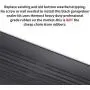 Garage Door Seals Bottom Rubber Weather Stripping Kit Seal Strip Replacement,Universal Weatherproof Threshold Buffering Sealing Rubber 5/16'' T Ends, 3 3/4'' Width (10 Ft, Black)