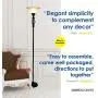 Floor Lamp for Living Room Decor by Light Accents - Tall Floor Lamp Bed Room Decor - Traditional Iron Scrollwork Standing Lamp Pole Light with Alabaster Glass Bowl Shade – 70'' Tall- (Bronze) Floor Lamp for Living Room Decor by Light Accents - Tall Floor Lamp Bed Room Decor - Traditional Iron Scrollwork Standing Lamp Pole Light with Alabaster Glass Bowl Shade – 70'' Tall- (Bronze)